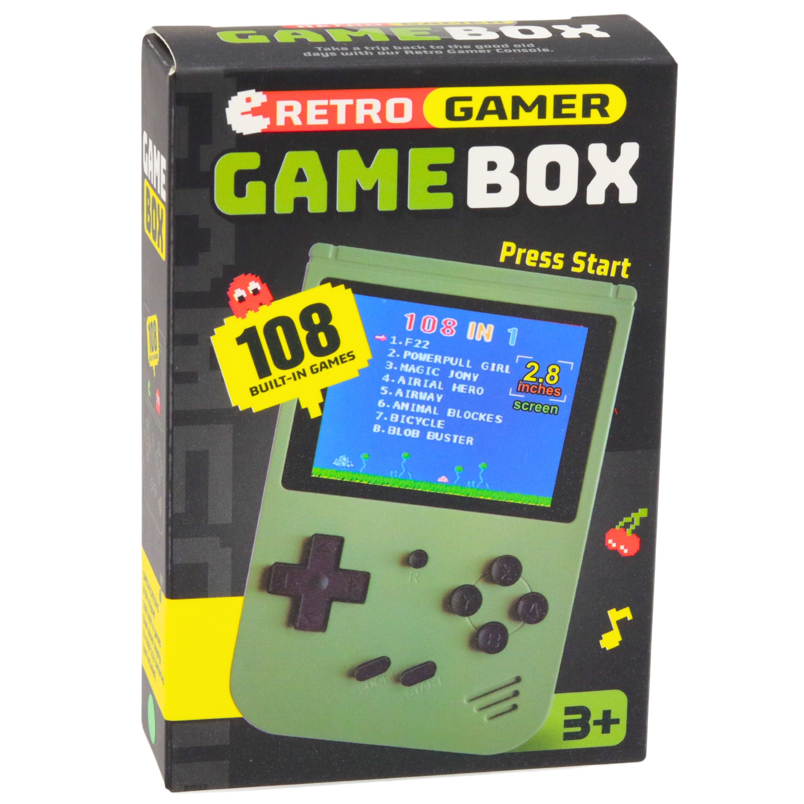 Electronic Game Retro Console 108 In 1 Lcd Screen Green