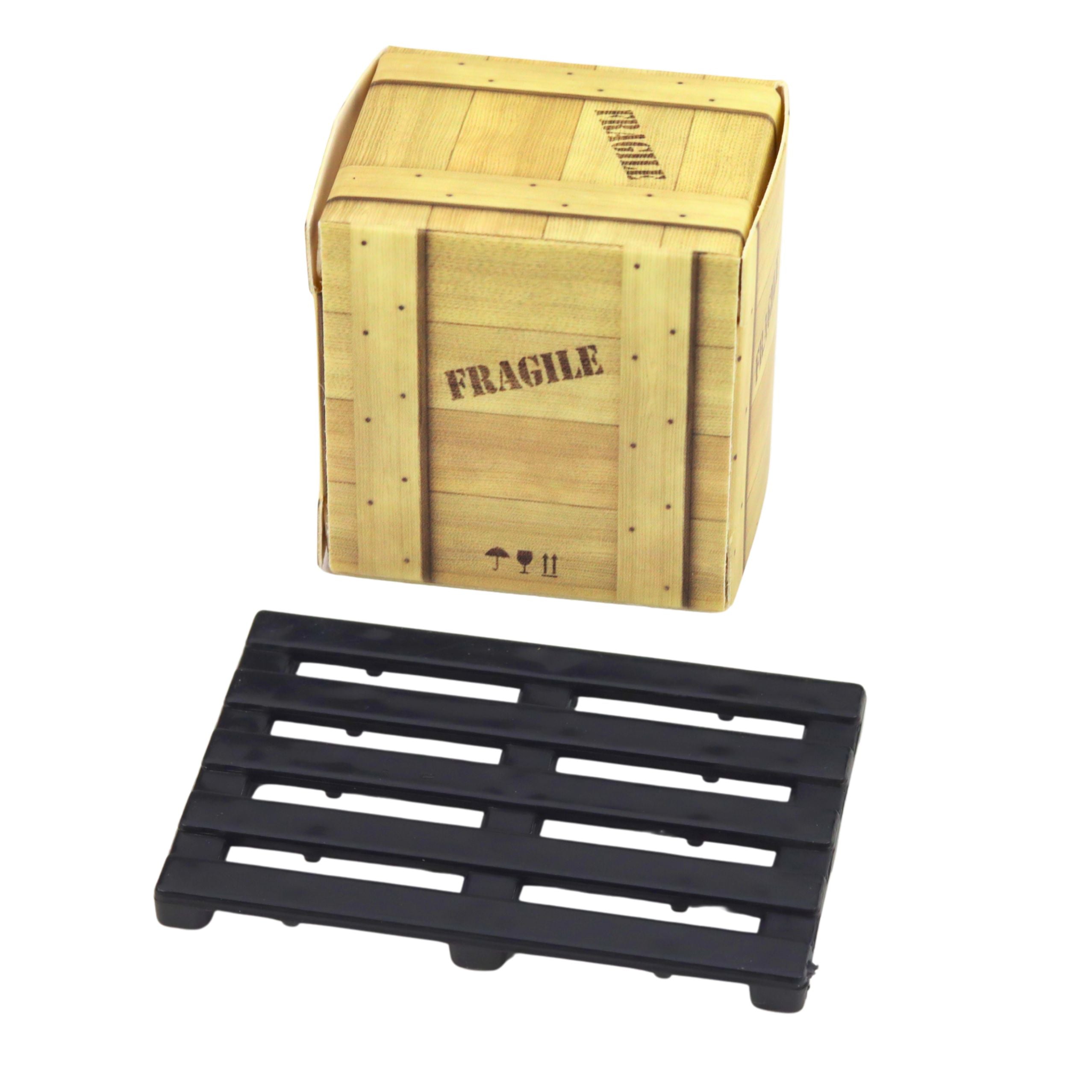 Forklift Truck With Motorized Metal Pallet Box Moving Forks Yellow