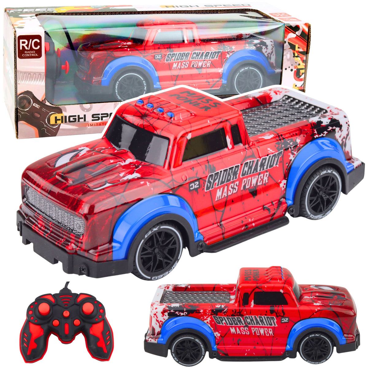 Fjärrstyrda bil Rc Off-road Spider Red Lights