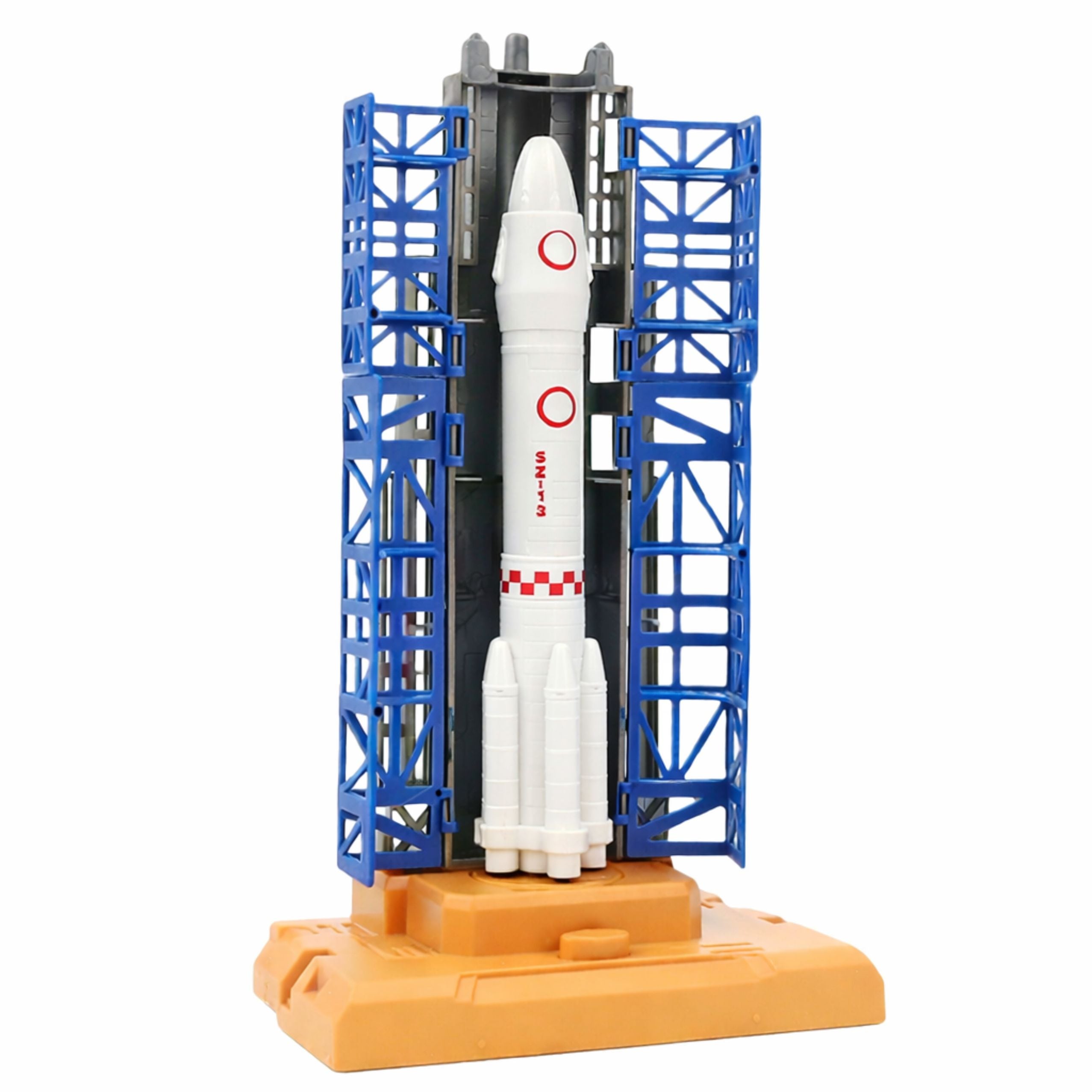 Space Set Cosmonauts Launch Tower Rocket Shuttle