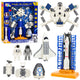 Space Station Rocket Shuttle Satellites Cosmonauts Lights