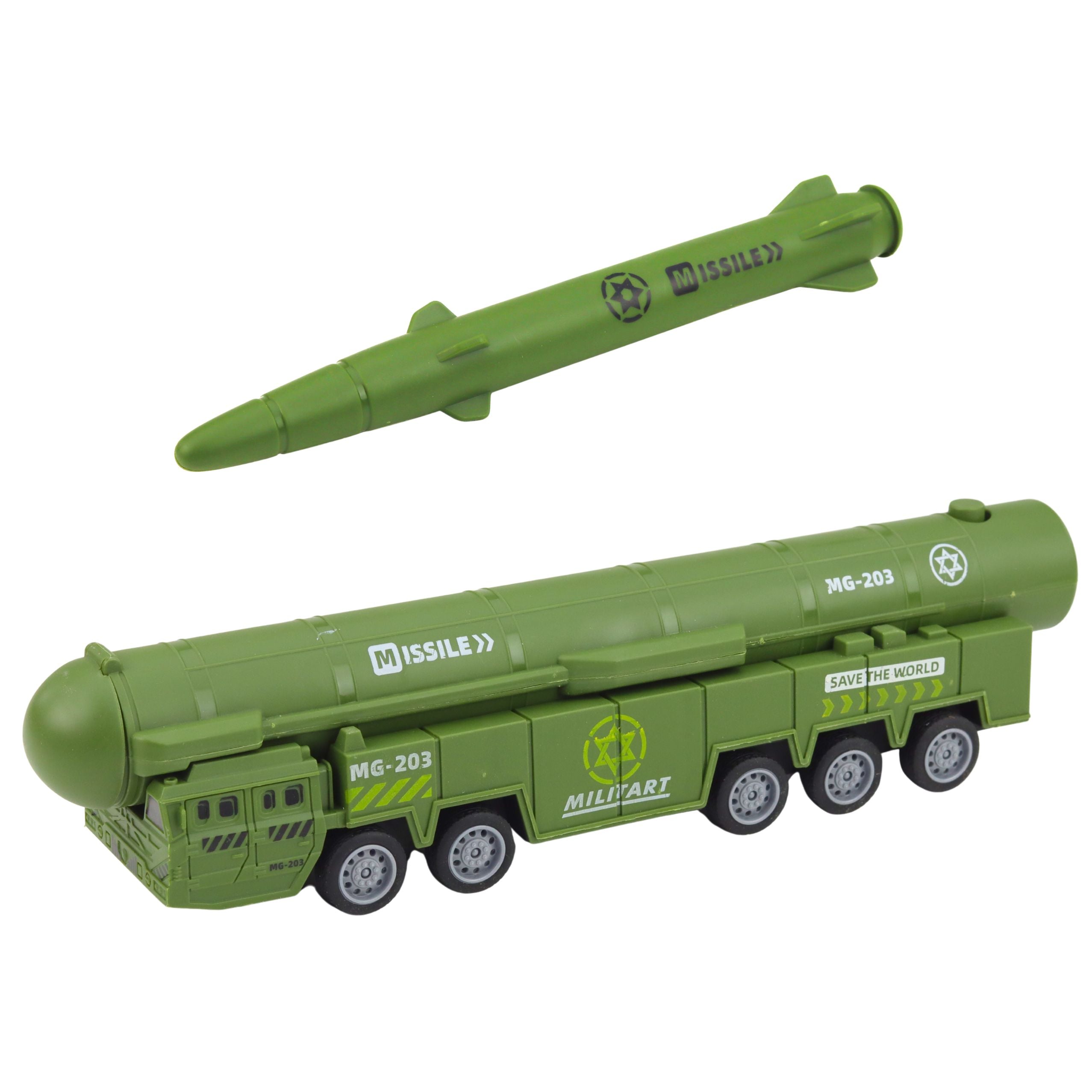 Military Set Truck Fighter Jets With Motorized Missile Launcher