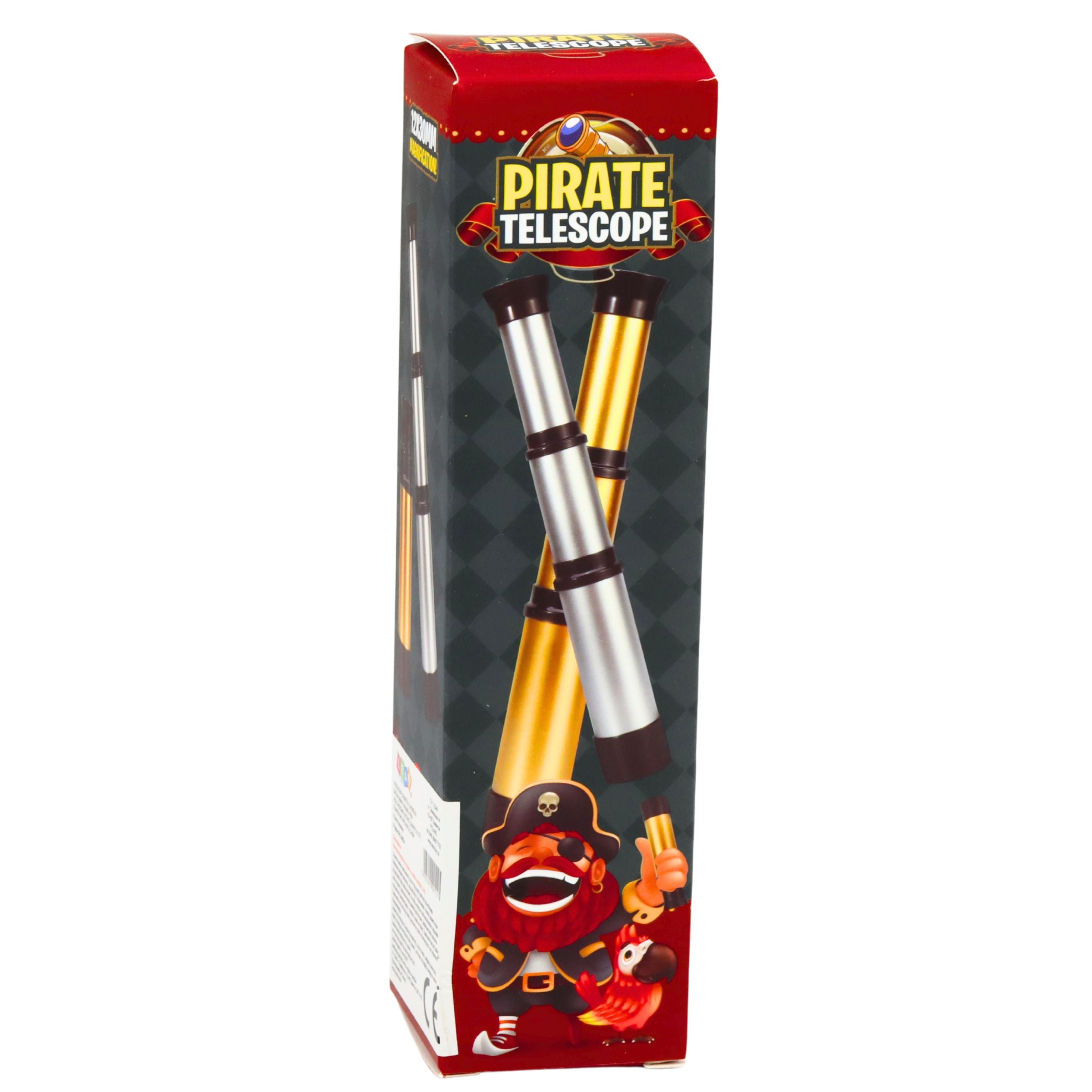 Pirate Telescope Adjustable Telescope Magnification 12 X 30 Mm