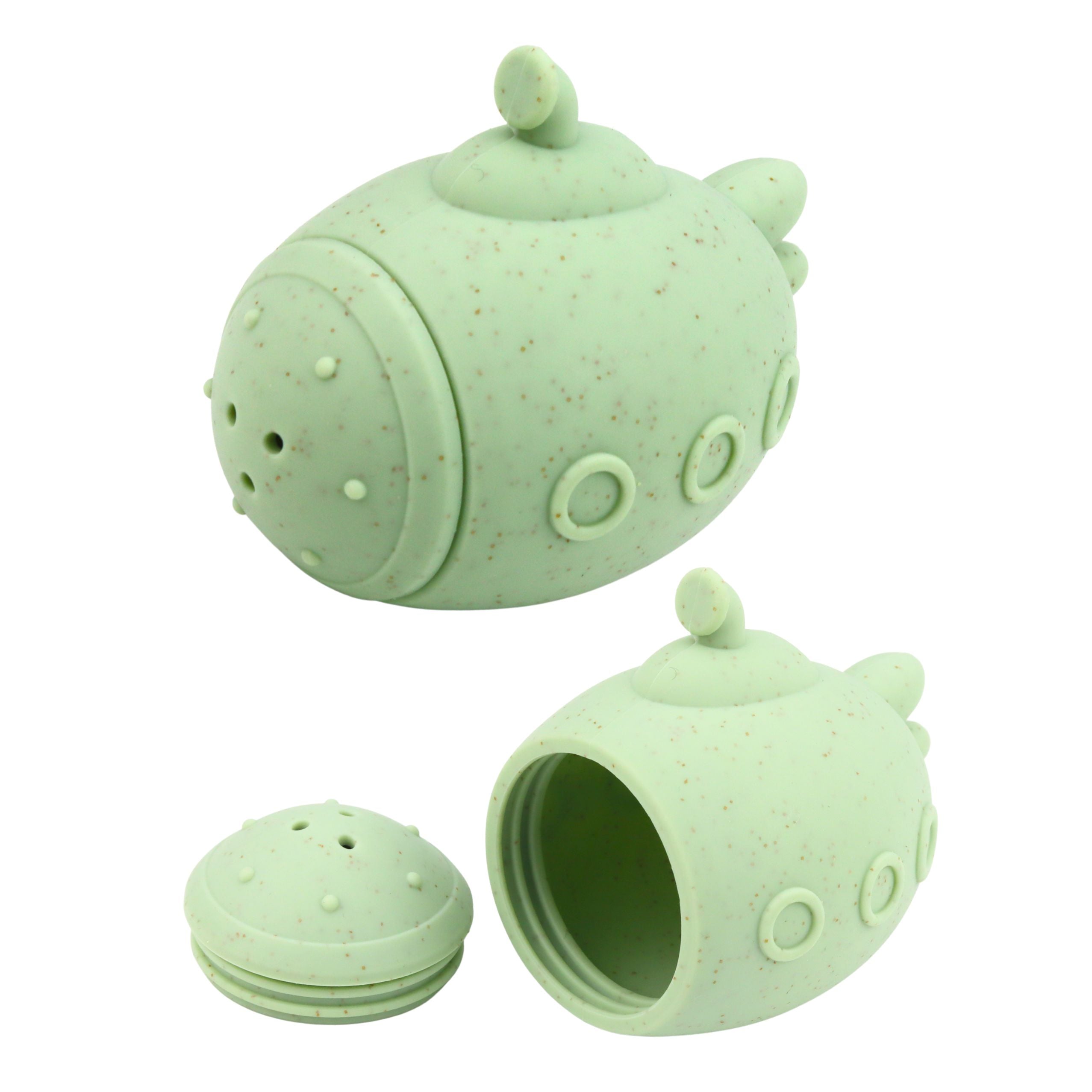 Educational Bath Toys Sensory Rubber Figures Pastel 4 Pcs.