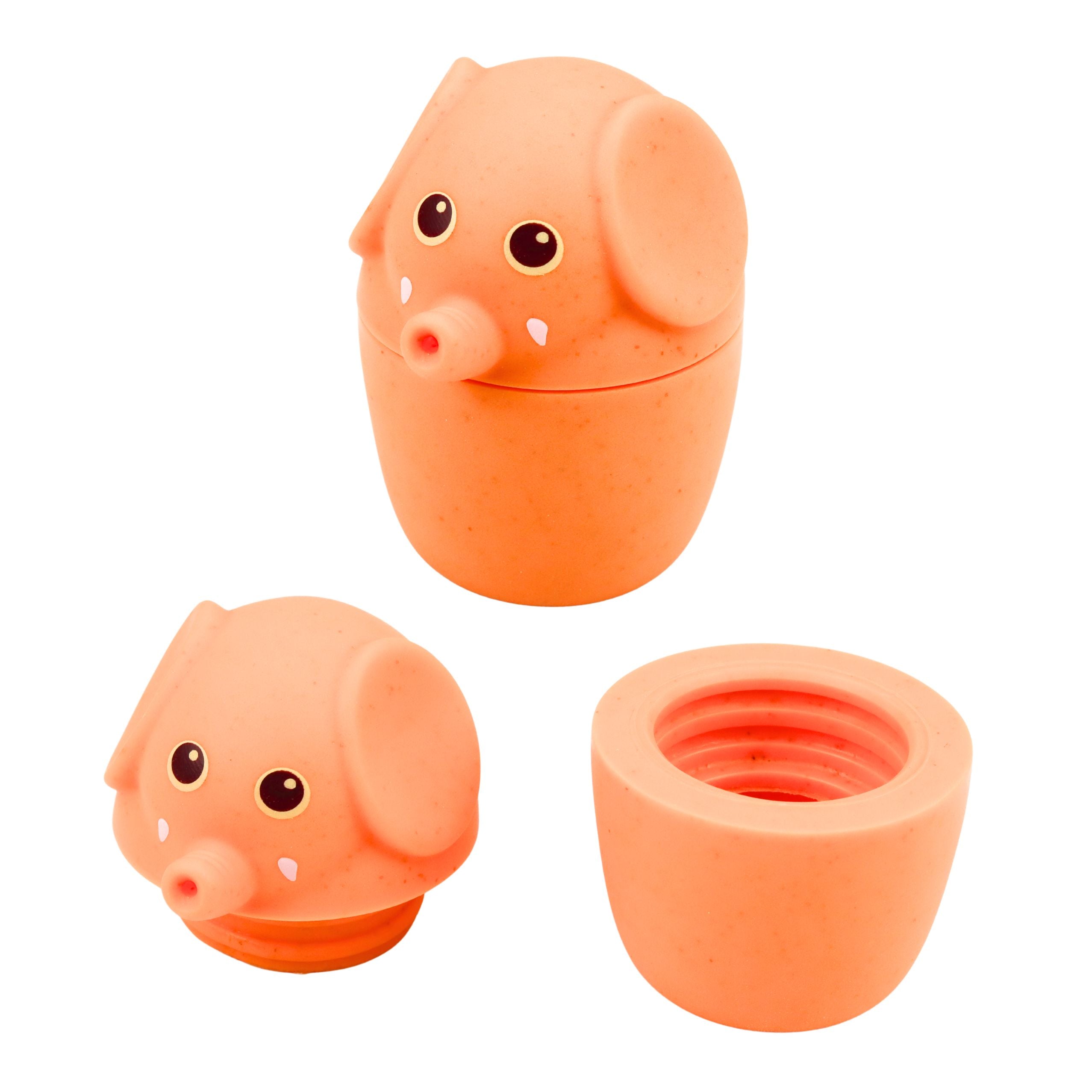 Educational Bath Toys Sensory Rubber Figures Pastel 6 Pcs.