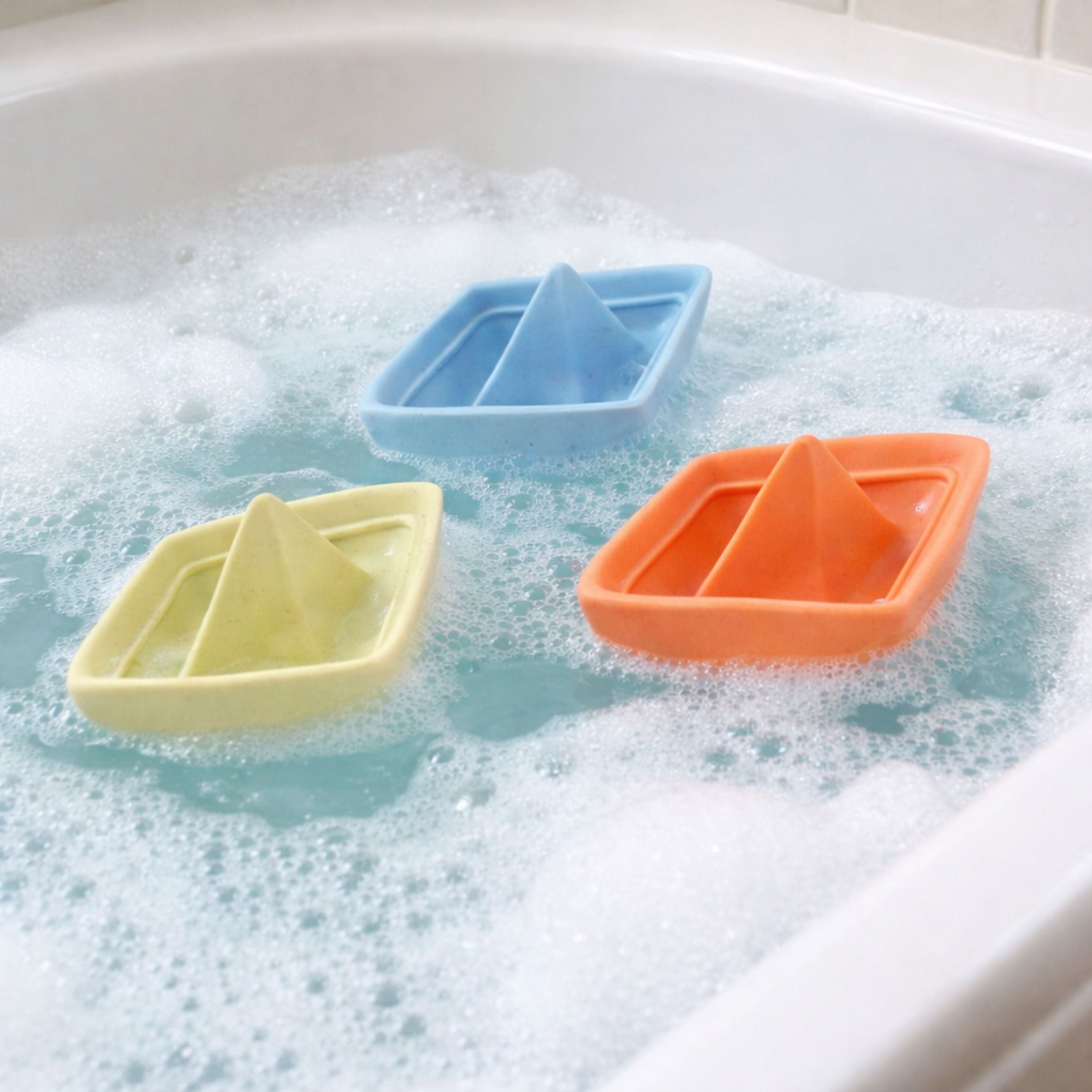 Set Of Rubber Boats For Bathing Fun For Toddlers Pastel 3 Pcs.