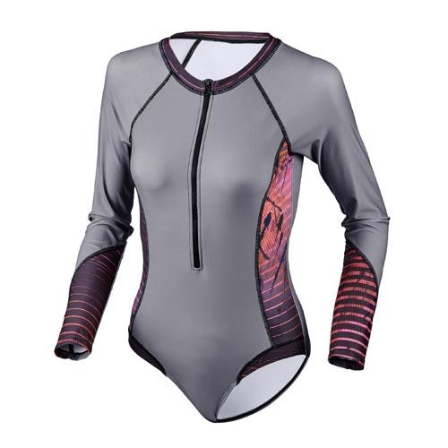 Beco Long-sleeved Swimsuit Grey
