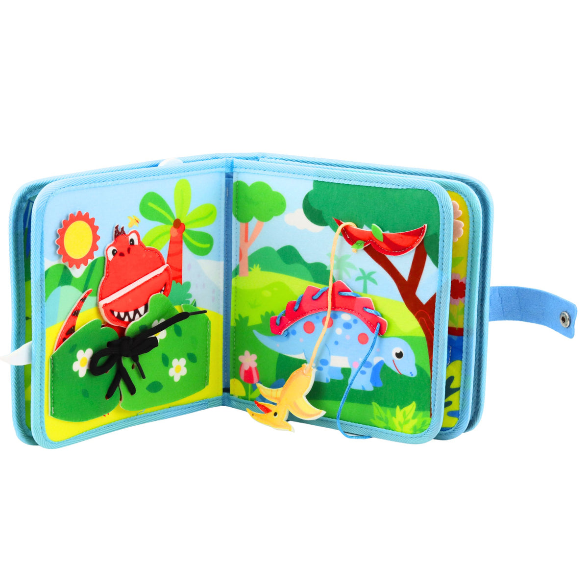 3D plsť zmyslovo náučná kniha Dinosaury