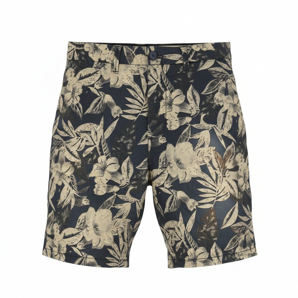 Shorts de algodão multicoloridos