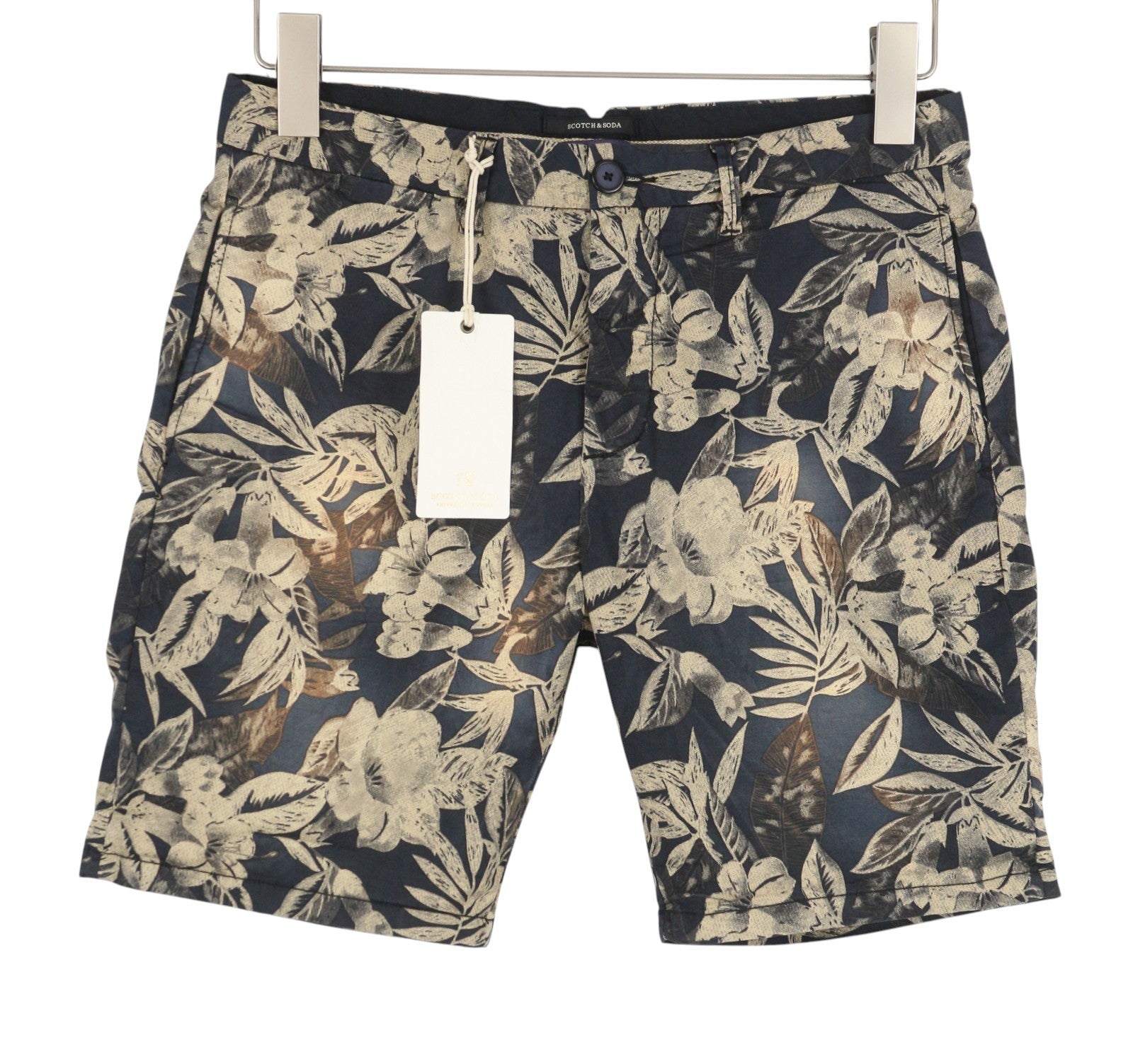 Shorts de algodão multicoloridos