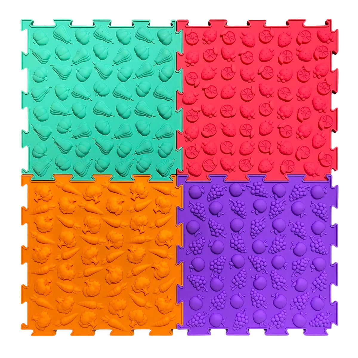 Érzékszervi Út Puzzle Lapok Különféle szerkezetek Színek 24,5 cm 10 db.
