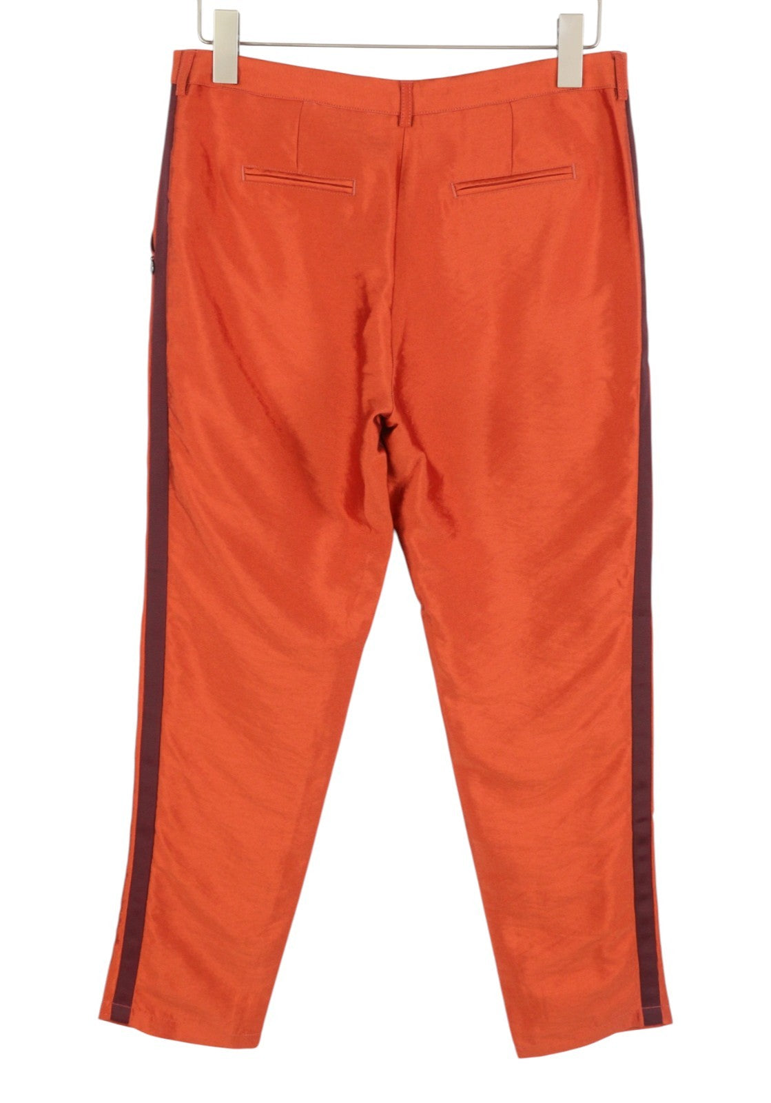 Maison Scotch Kvinder Bukserange Shiny Look Sideline Lynlås Slim Fit