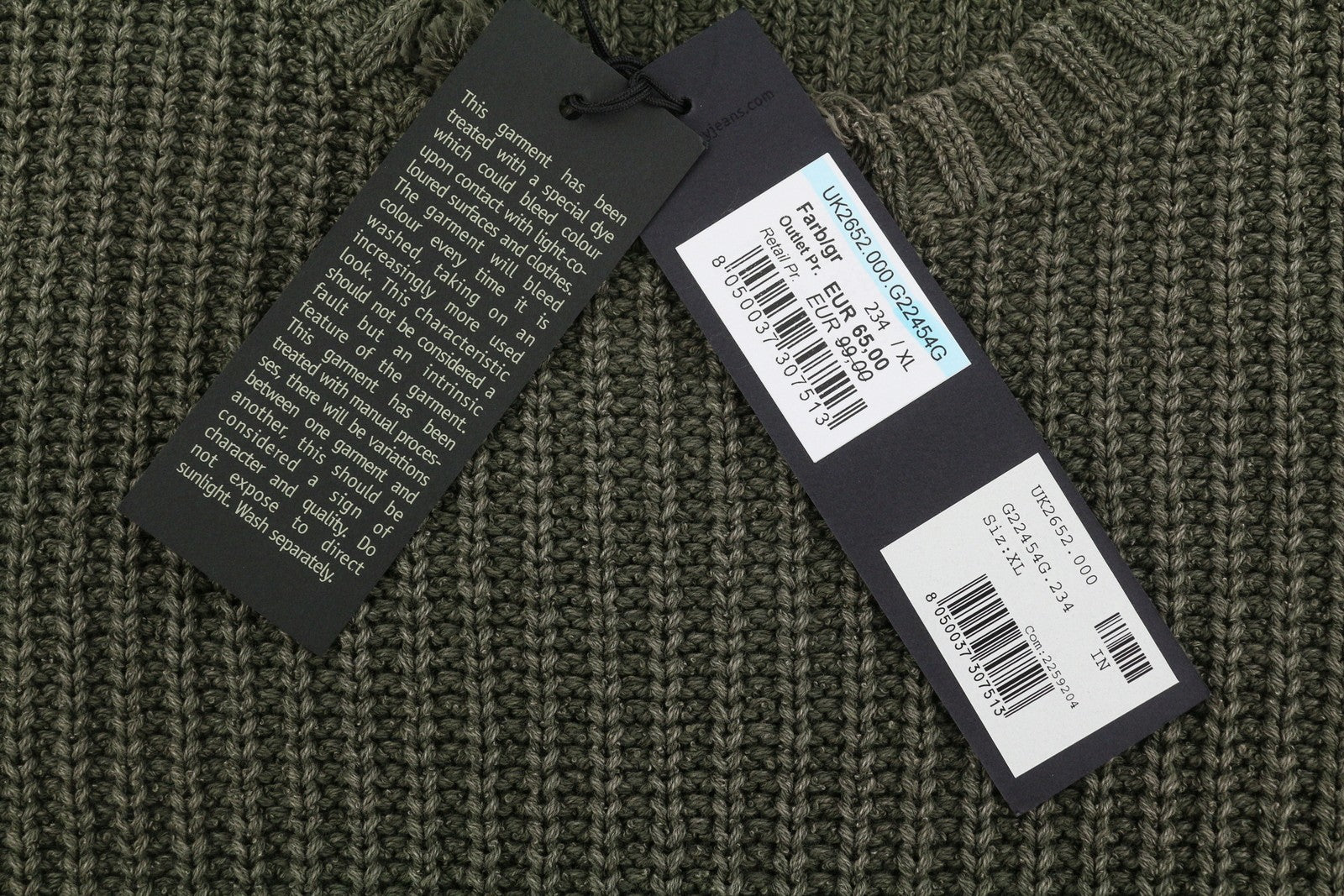Jumper de algodão cáqui