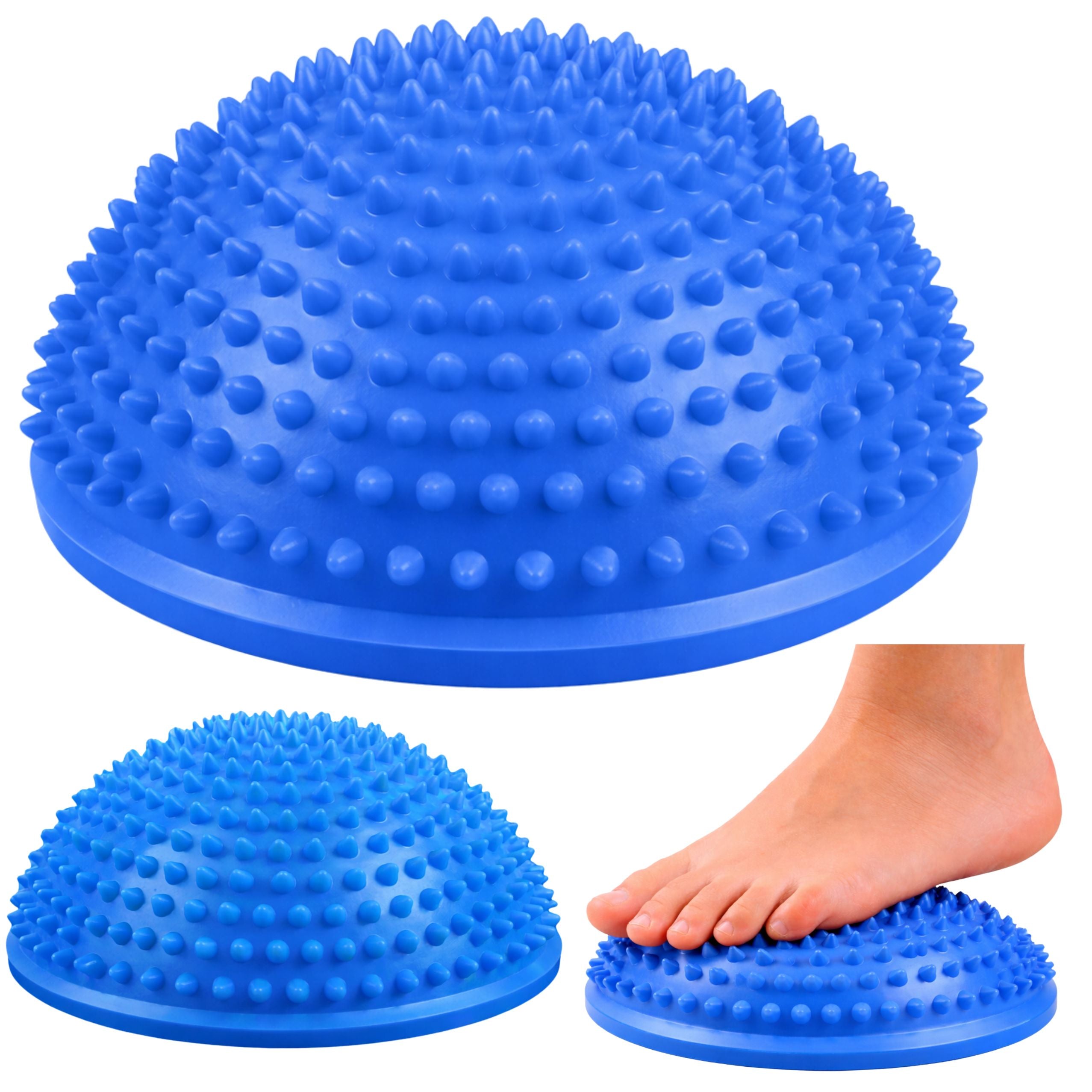 Sensory Hemisphere For Massage And Balance Exercises Blue 16 Cm