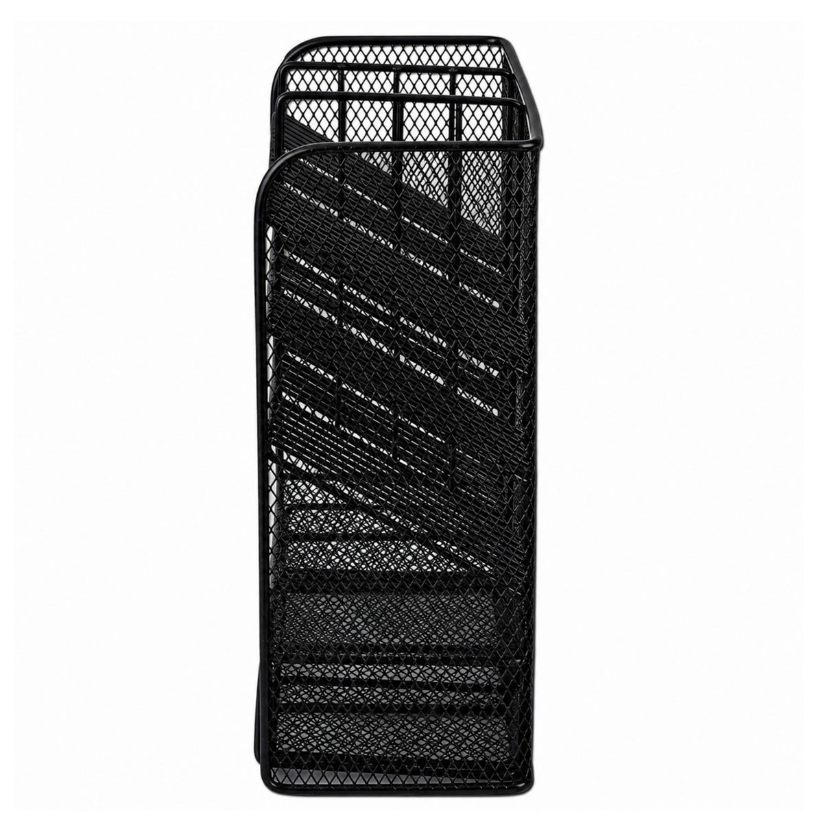 Metal Desk Organizer For Pens And Accessories Black