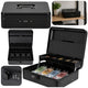 Metal Code Box For Money Banknotes Documents Black 30x24 Cm