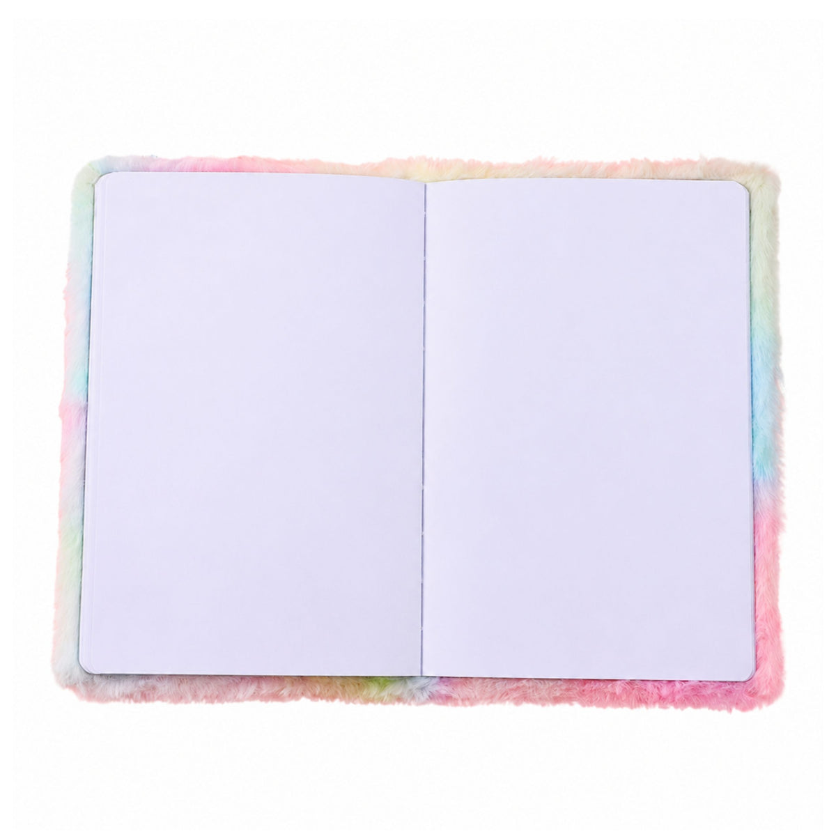 Diario De Cuaderno Suave De Felpa Con Un Candado De Gatito, Llaves, Páginas En Blanco