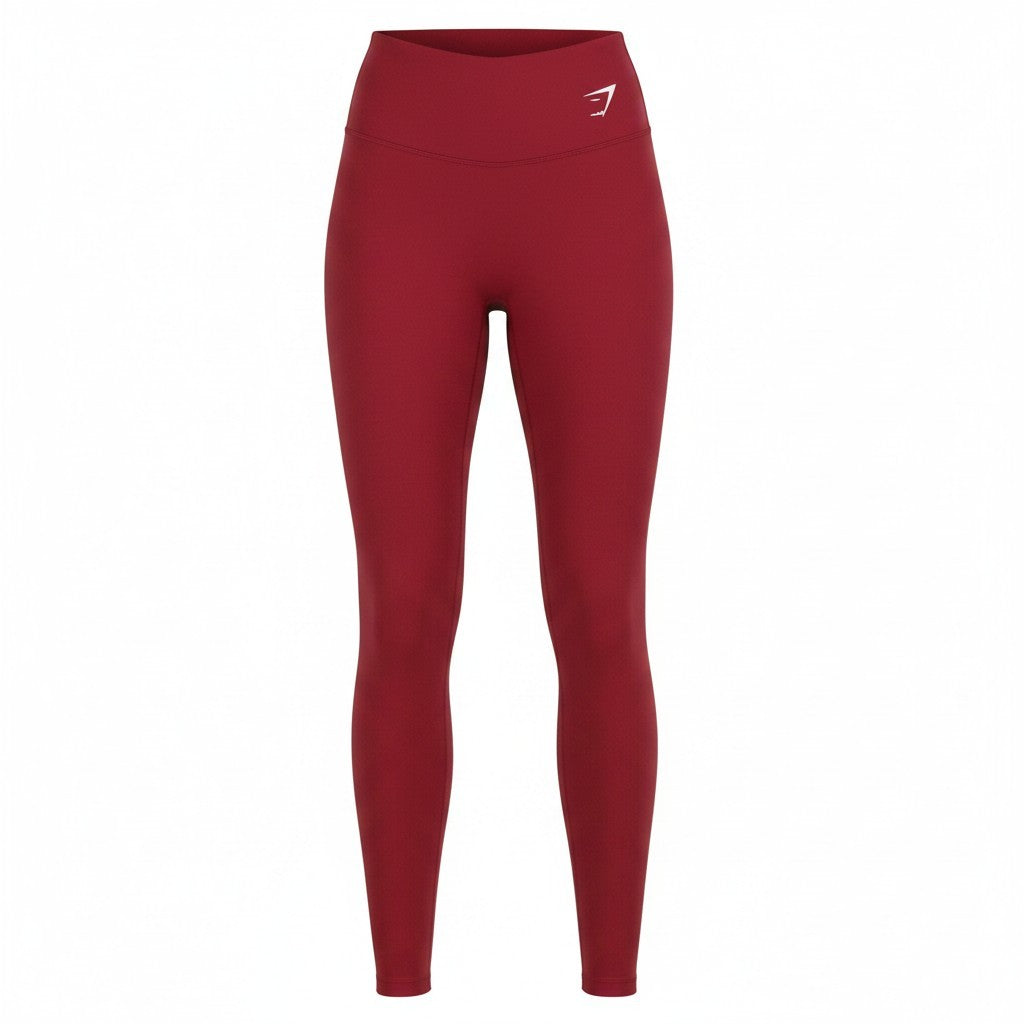 Red Polyester Leggings