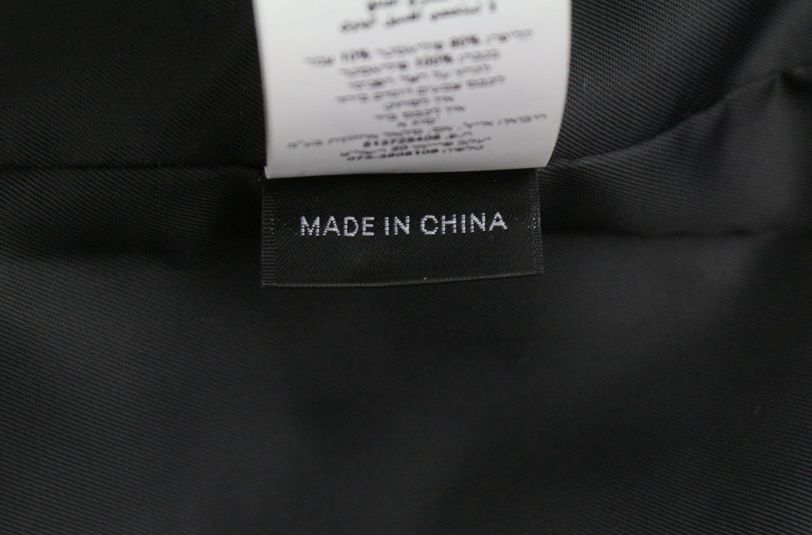 Black Polyester Coat