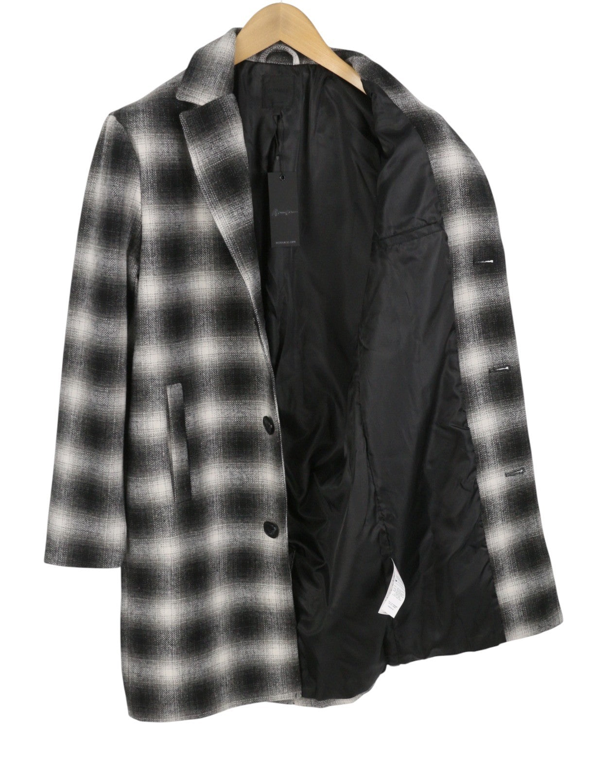 Black Polyester Coat