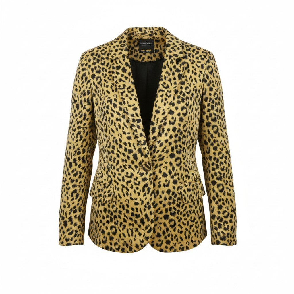 Brown Polyester Blazer