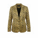 Brown Polyester Blazer
