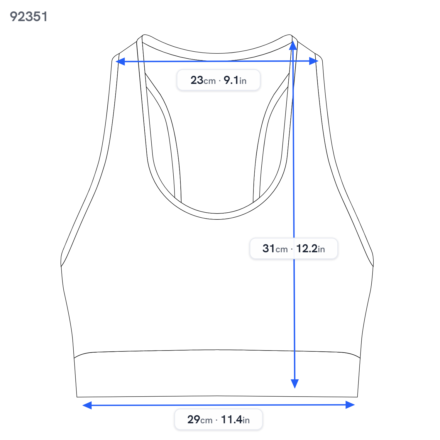 Sports Bra Mesh Layer