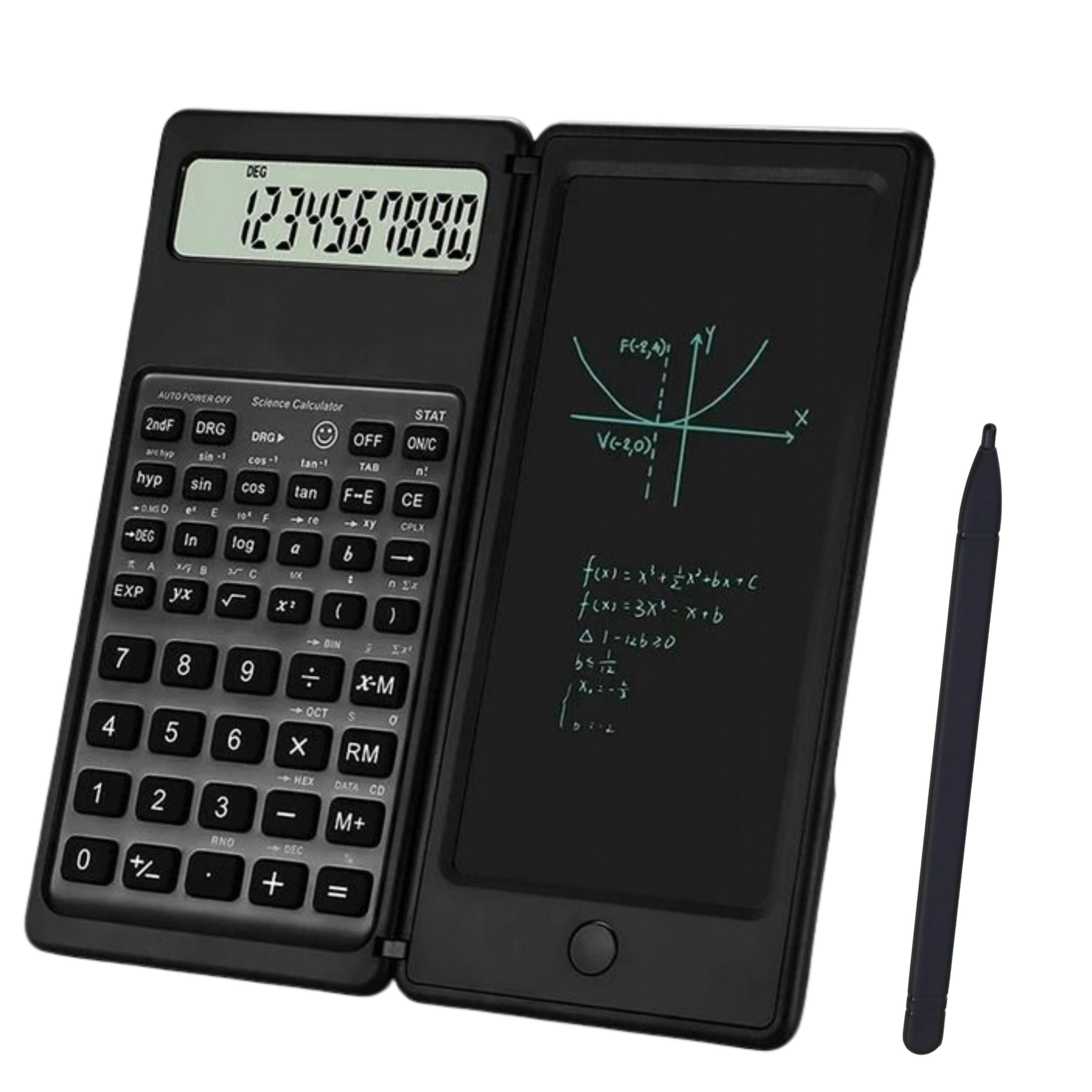 Scientific Office Calculator With Lcd Display Graphics Tablet Stylus 10 Digits