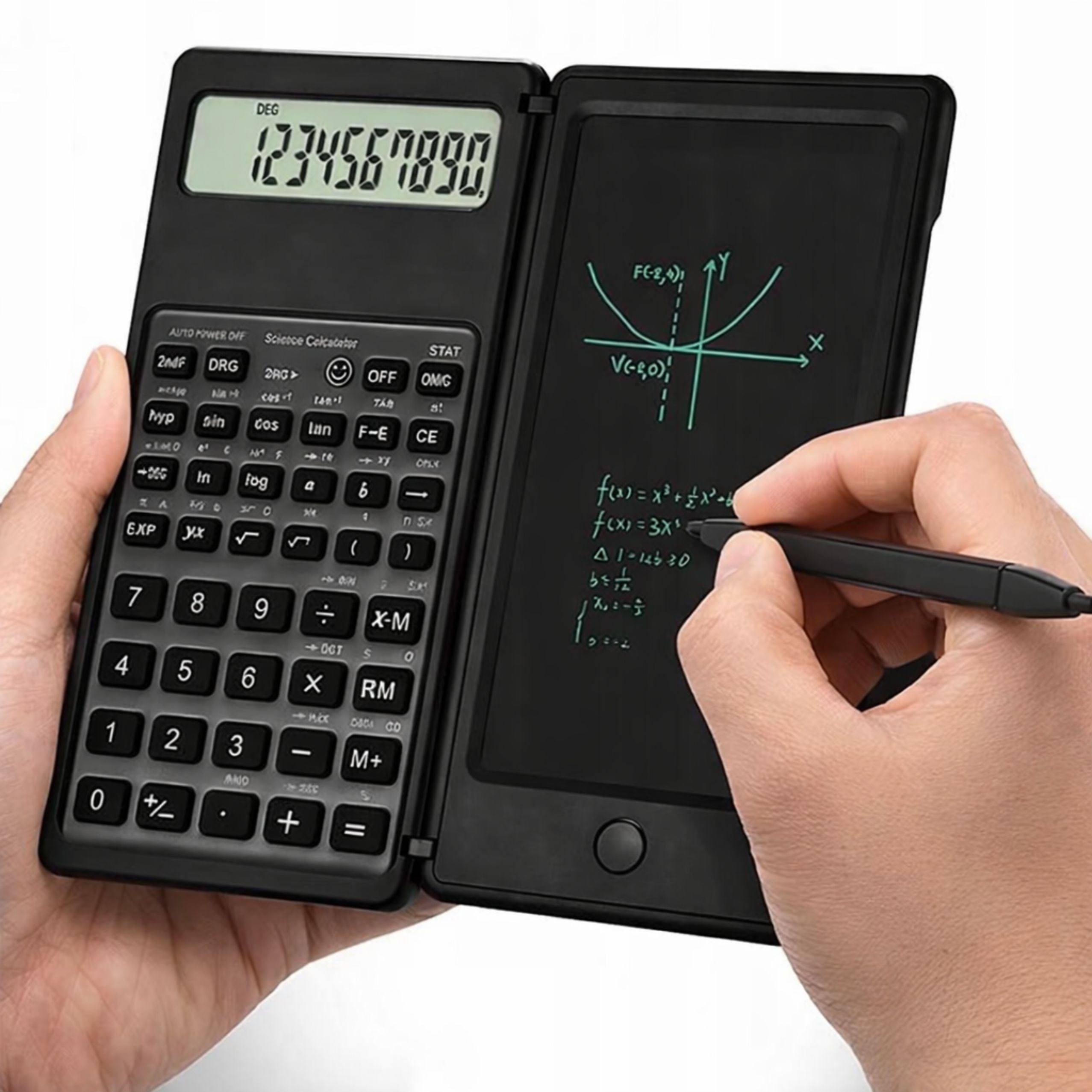 Scientific Office Calculator With Lcd Display Graphics Tablet Stylus 10 Digits