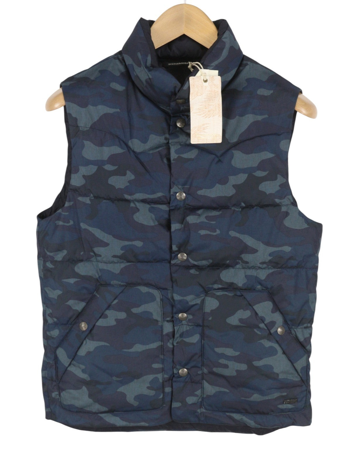 Blue Polyester Waistcoat
