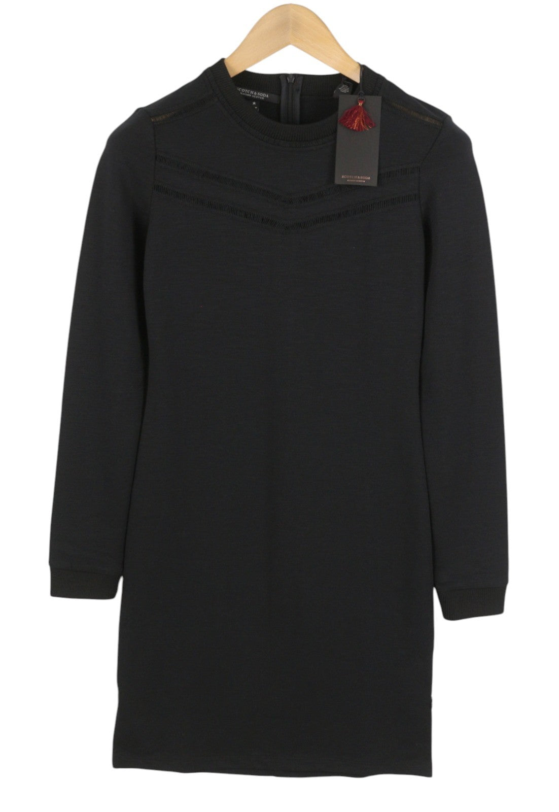 Rochie neagra din poliester
