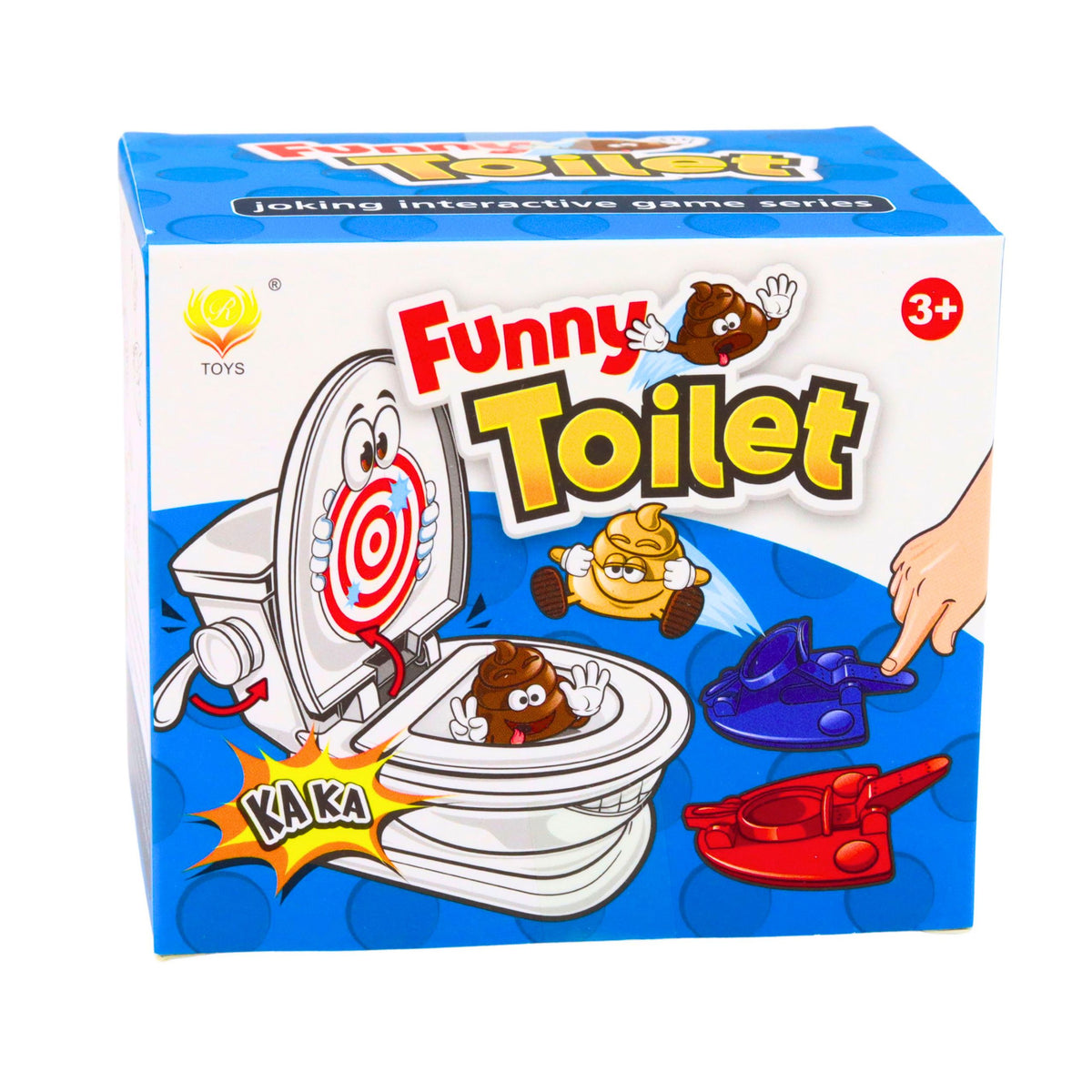 Popping Jumping Poop WC-Katapult-Aufkleber, Arcade-Spiel