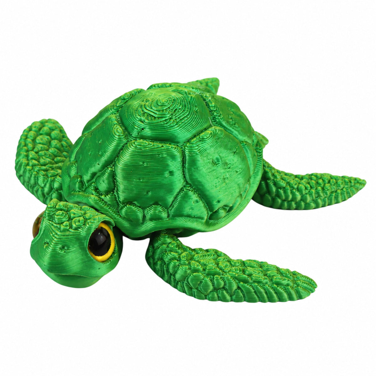 3d figúrka morskej korytnačky pohyblivé plutvy hlava modro-zelená 8 cm