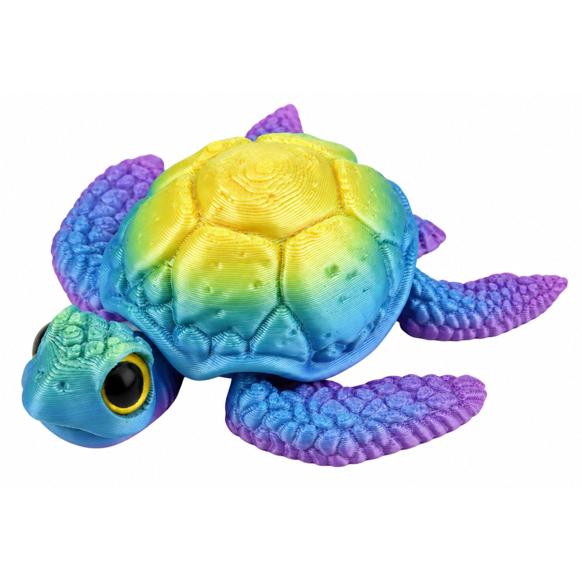 3d figúrka morskej korytnačky pohyblivé plutvy hlava modro-zelená 8 cm
