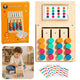 Jeu de logique en bois, cartes de Puzzle de correspondance des couleurs avec motifs, 12 pièces