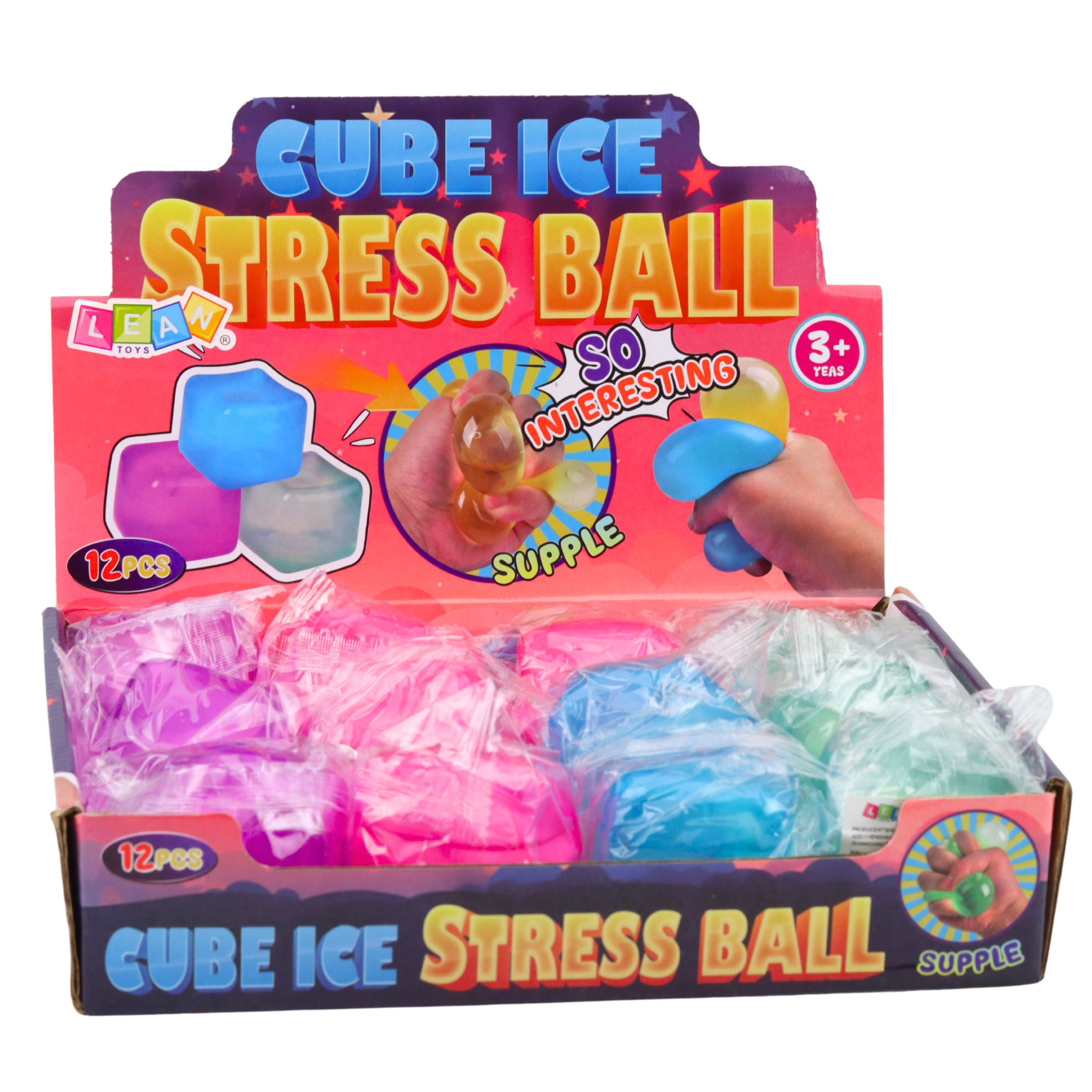 Anti-stress Squishy Ice Cube With Frost 5.5cm