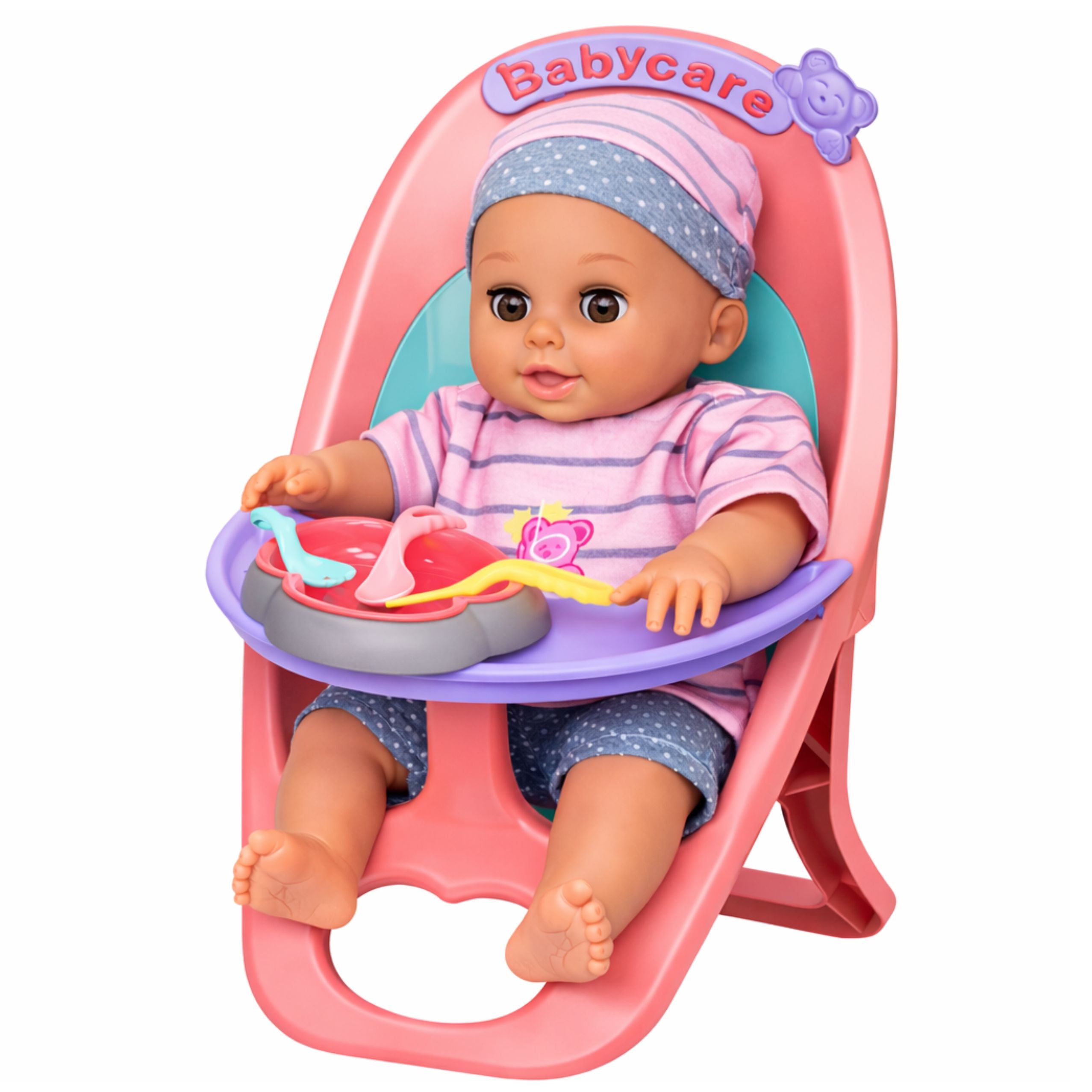 Baby Doll Peeing Babbles Cries Speaks 12 Sounds Accessories Chair