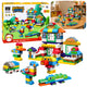 Soft Sensory Silicone Construction Blocks Animal House 151 Pcs.