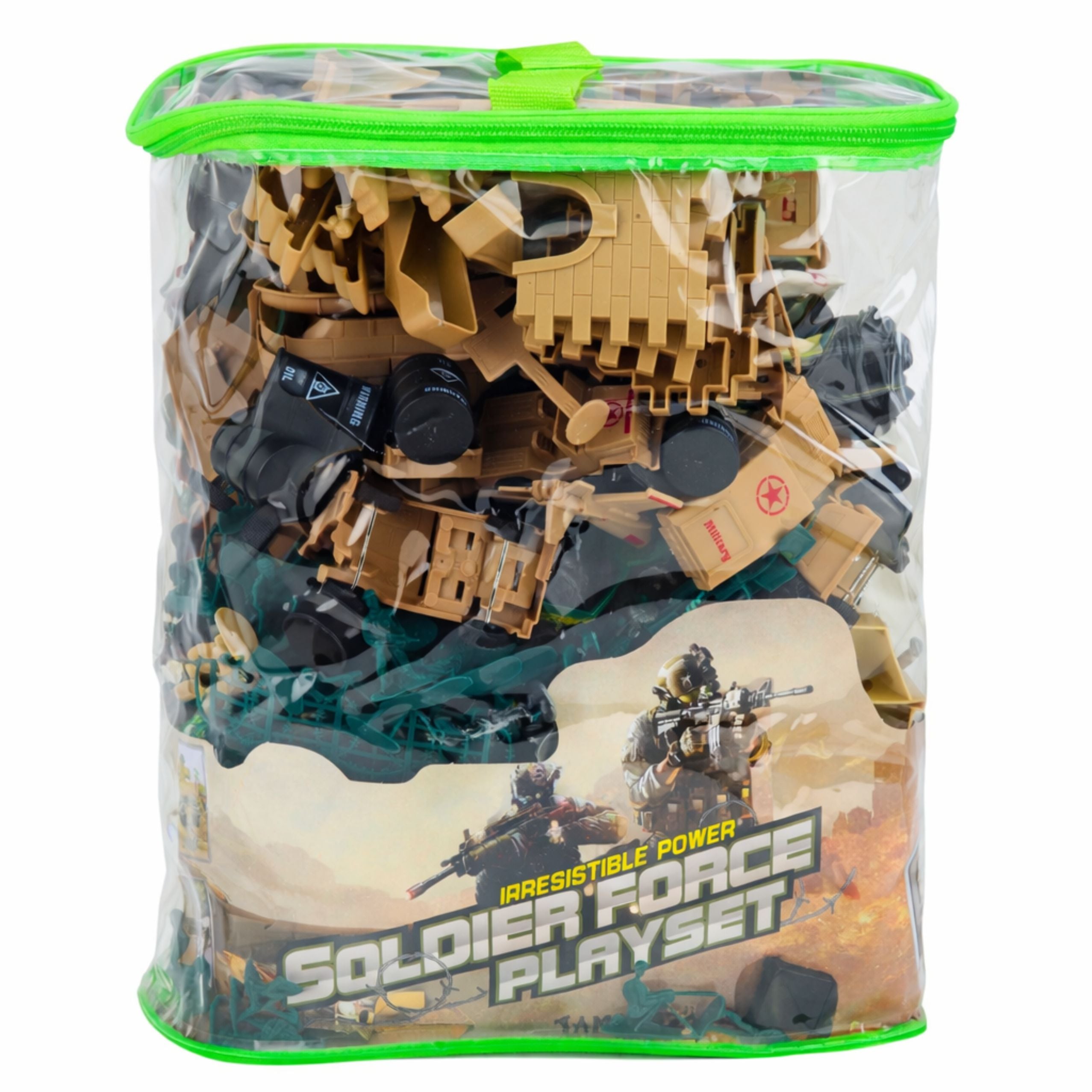 Military Base Figures Soldiers Vehicles Large Military Set 400 Pcs.