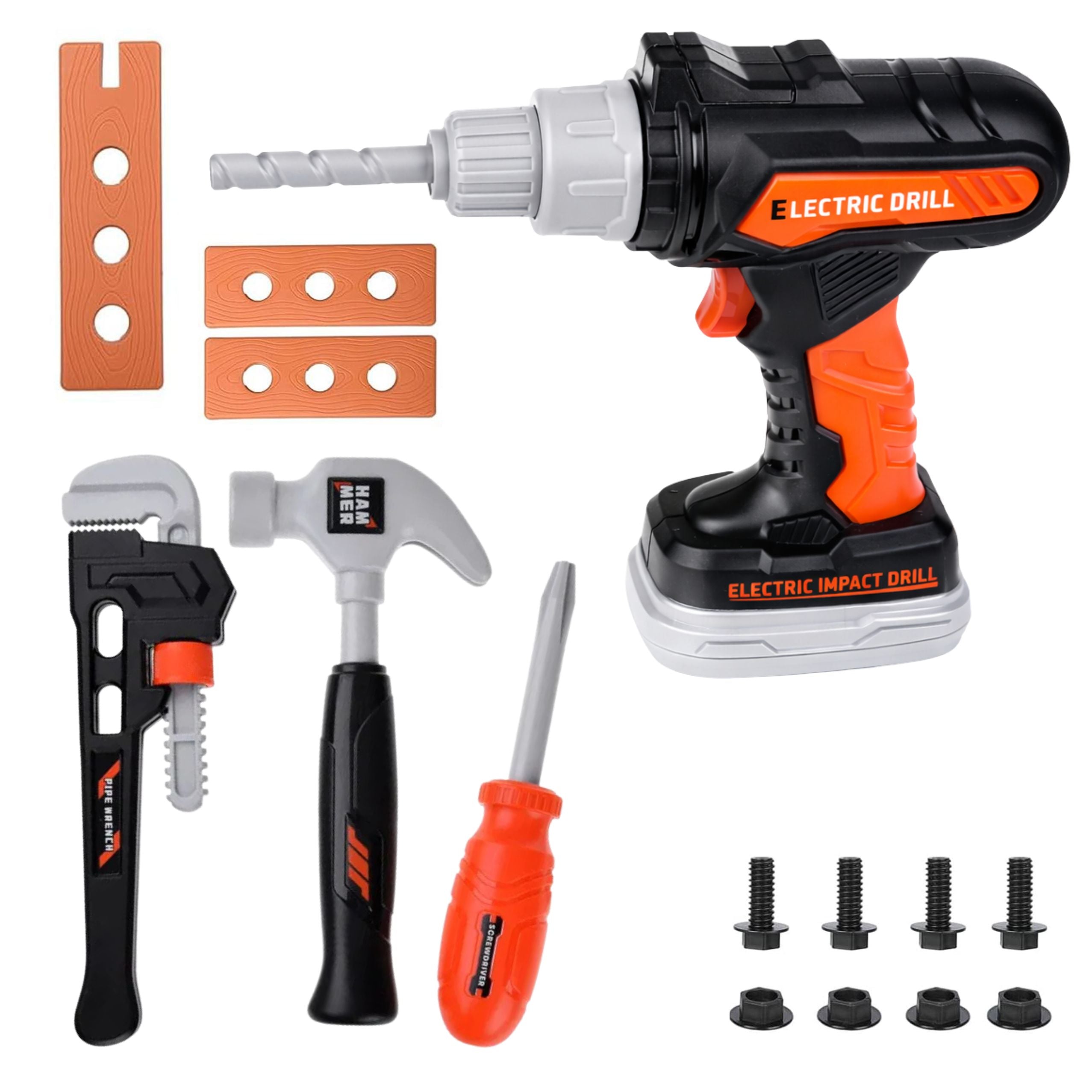 Diy Tool Kit In Bag Drill And Screwdriver 25 Pcs.