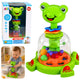 Spinner interactivo de rana con bolas giratorias para bebés