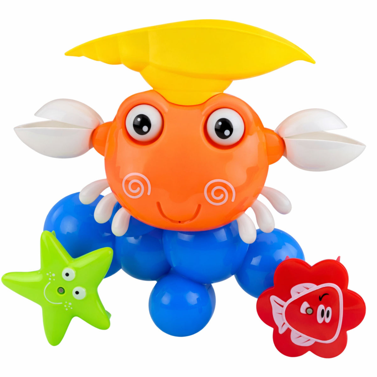 Crab Bath Set Fountain Interactive Toy With Suction Cups