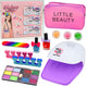 Set de belleza para maquillaje de uñas, bolsa ajustable, accesorios, 20 Uds.