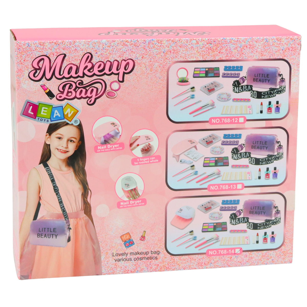 Set de belleza para maquillaje de uñas, bolsa ajustable, accesorios, 20 Uds.