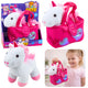 Plush Toy Unicorn In A Bag White 25cm