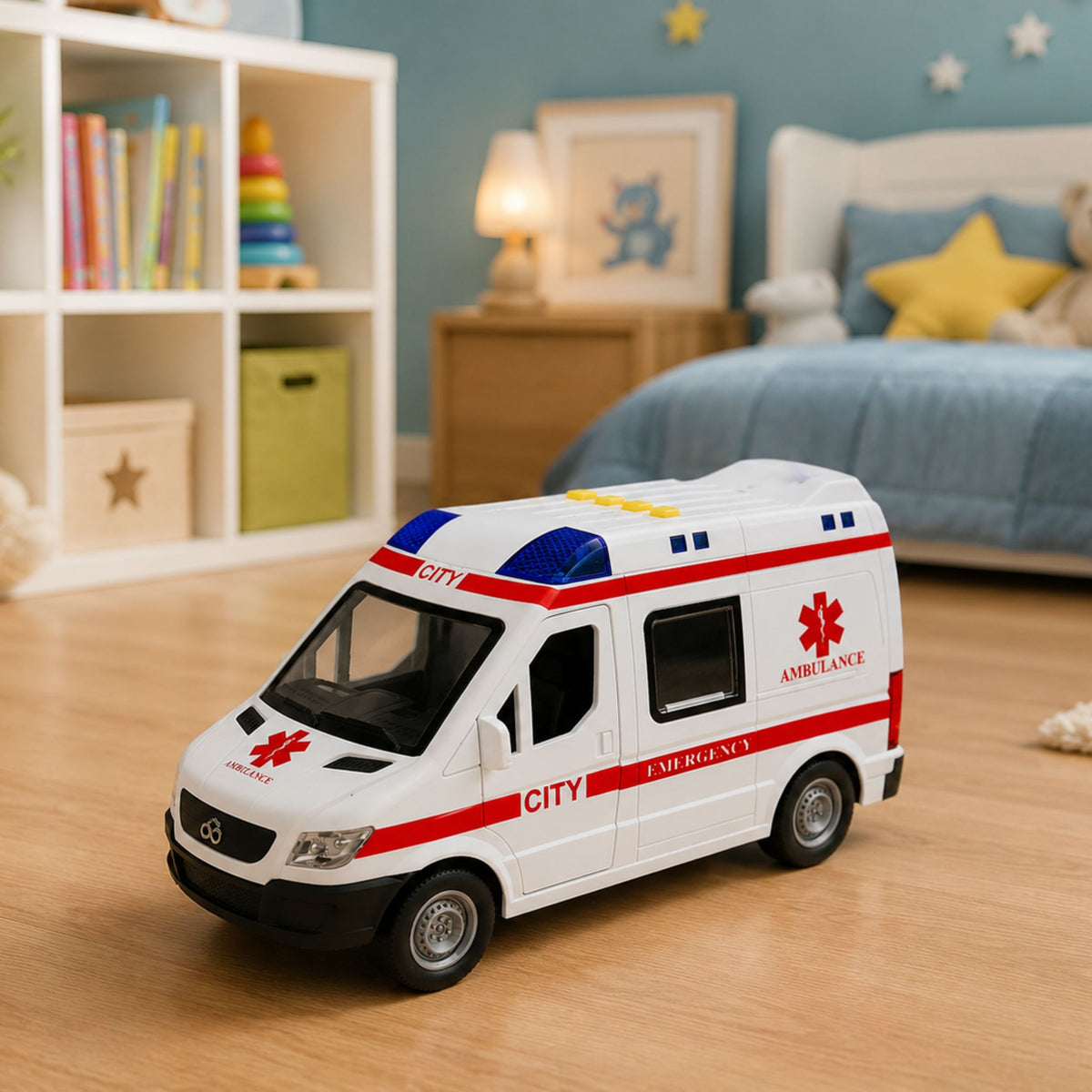 Světla pohonu nosítek ambulance zní bíle 1:10
