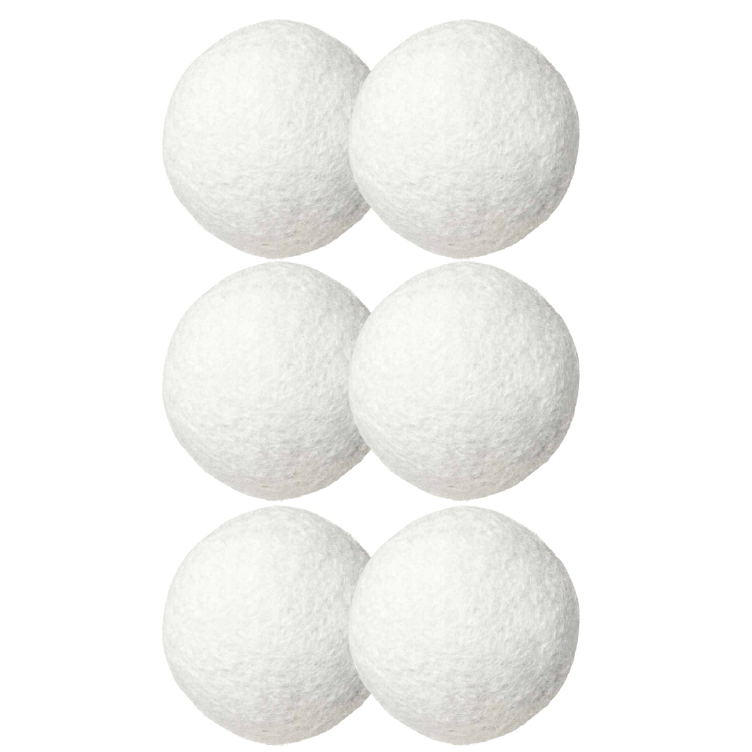 Natural Wool Tumble Dryer Balls Hypoallergenic White 7cm 6pcs.