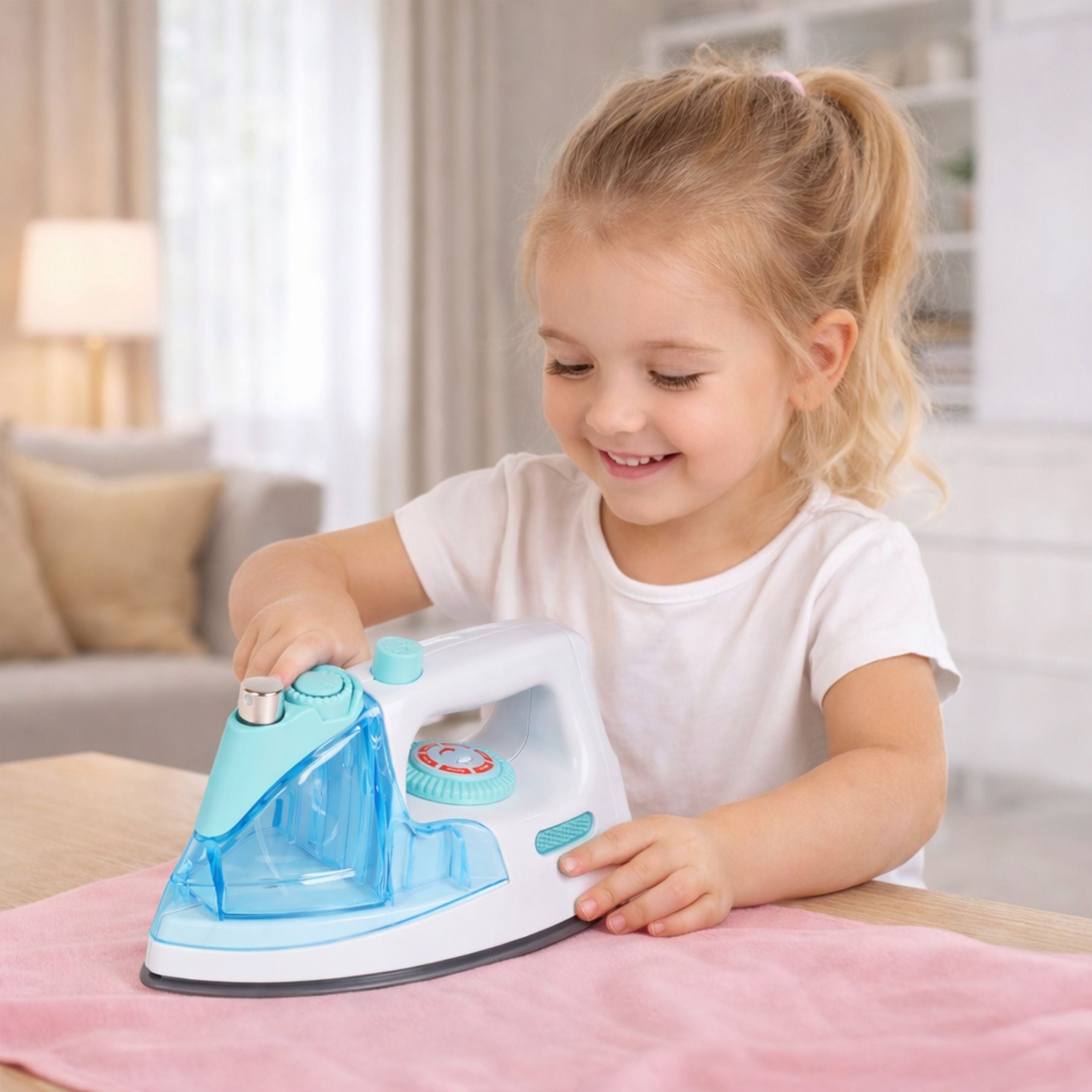 Children's Iron Water Spray Light Sound Blue