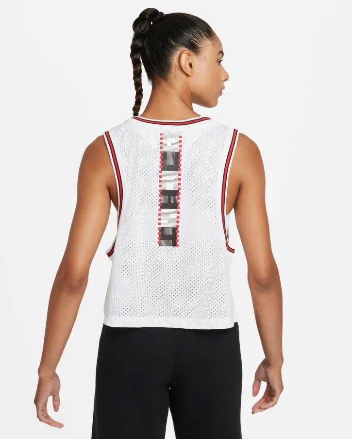 T-shirt Nike Air Jordan per ragazze Multi Bianca