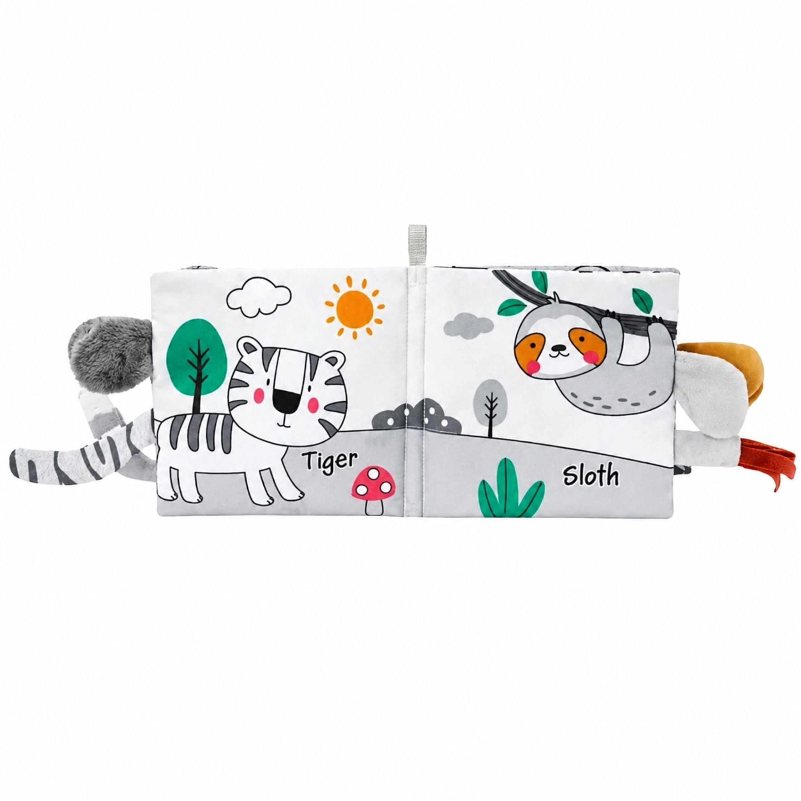 Soft Sensory Book With A Rustling And Squeaking Elephant Gray